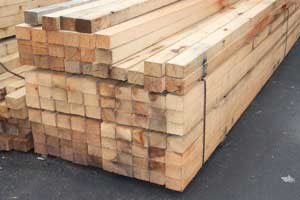 Unseasoned hardwood