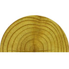 Treated pine halves